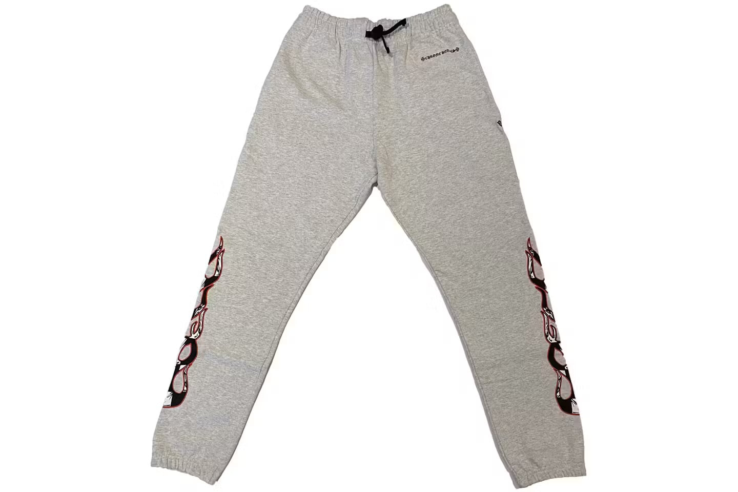 Grey Stay Fast Flame Sweatpants front
