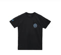 Blue Cross Cluster Pocket Tee — Black