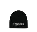 Gothic Script Beanie Black
