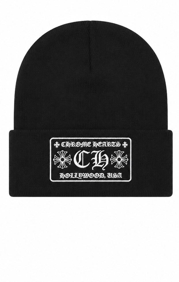 CH Hollywood Patch Beanie Black
