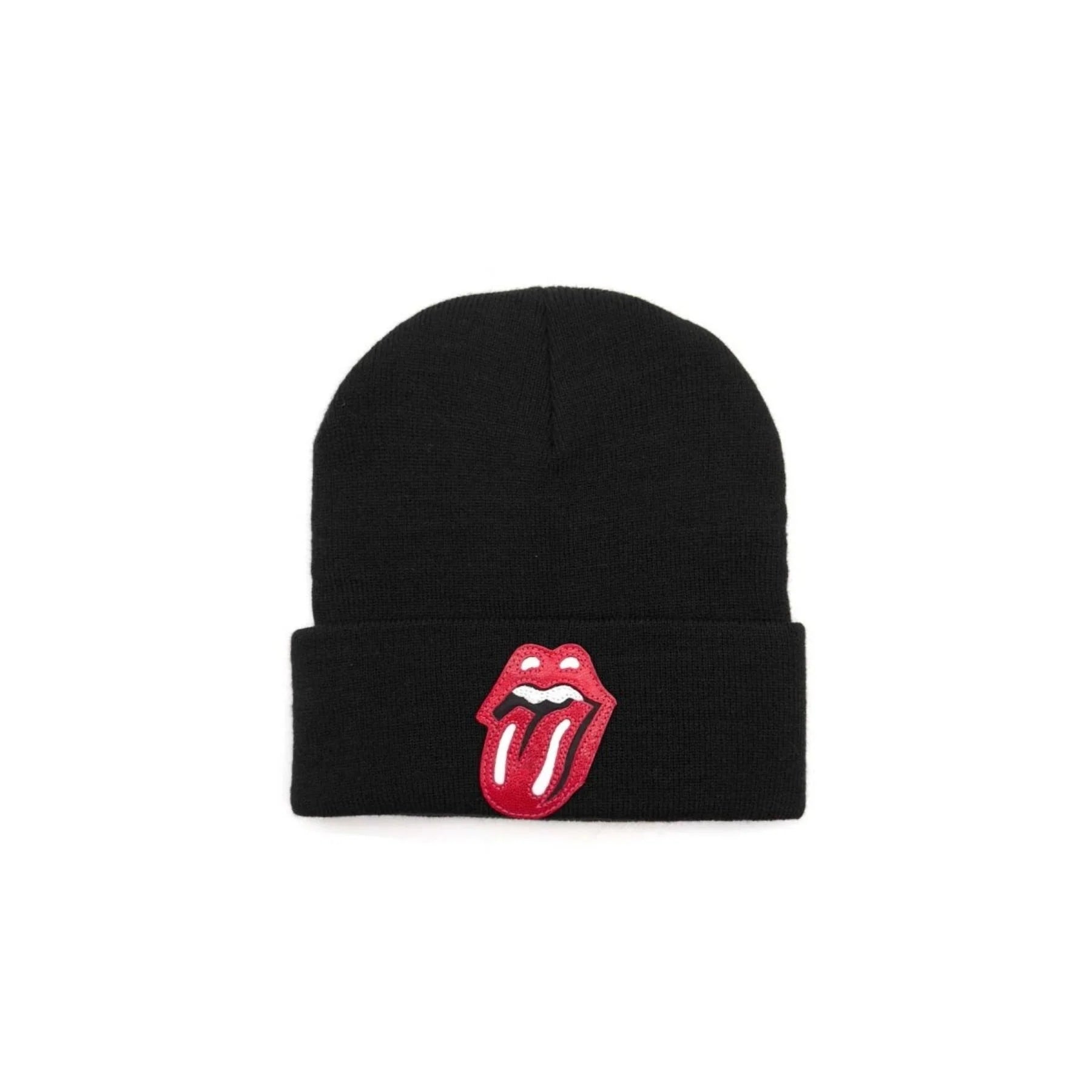 Rolling Tongue Patch Beanie Black