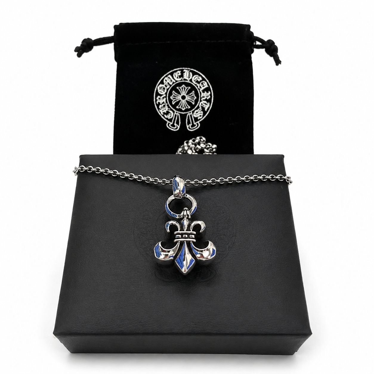 Fleur Pendant Chain — Silver
