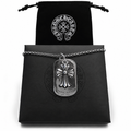 Cross Dog Tag Chain — Silver