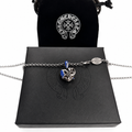 Scroll Heart Pendant Chain — Silver