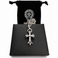 Pavé Gothic Cross Chain — Silver