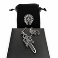 Dagger Pendant Chain — Silver