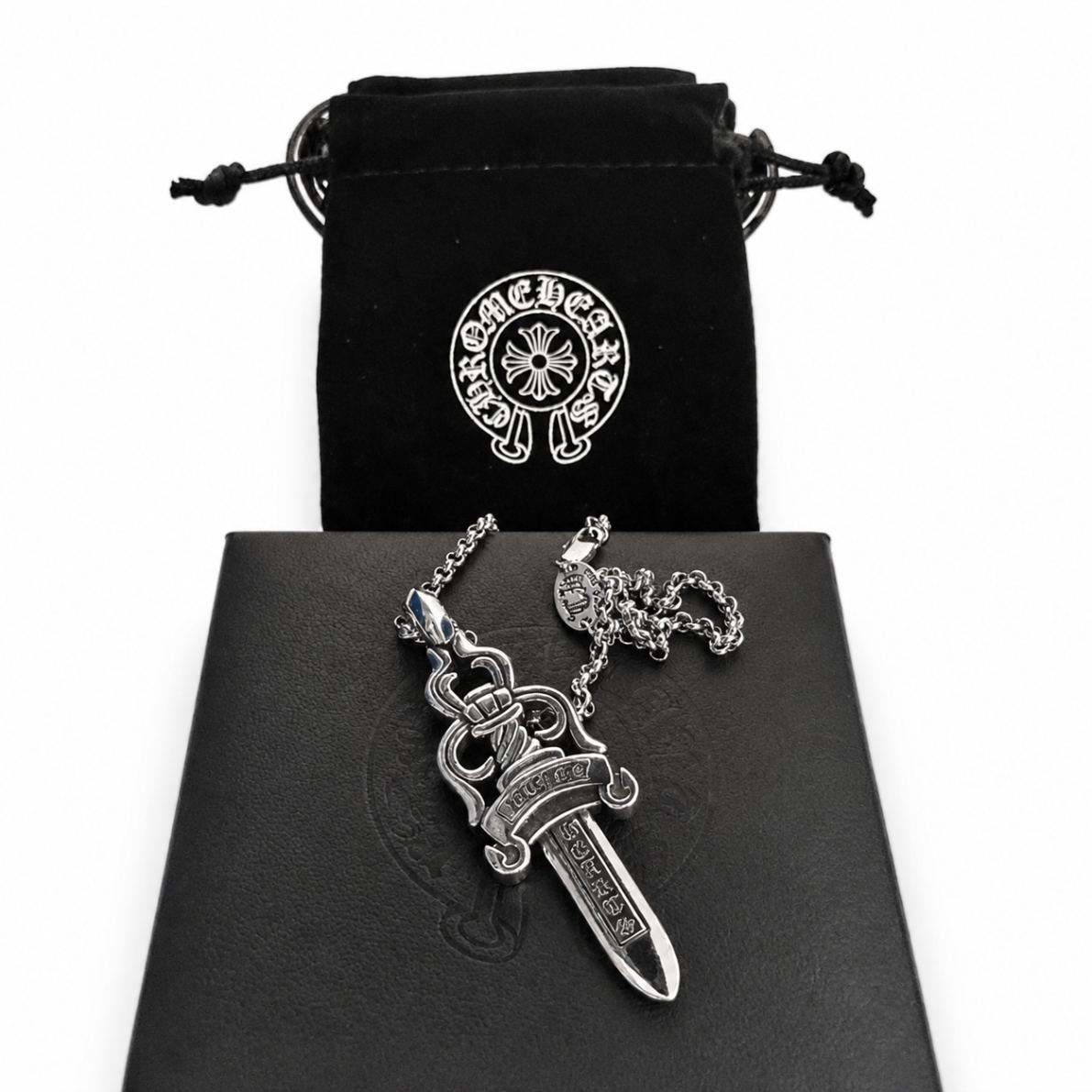 Dagger Pendant Chain — Silver