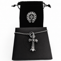 Gothic Cross Pendant Chain — Silver