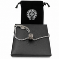 Cross Band Bead Chain — Silver