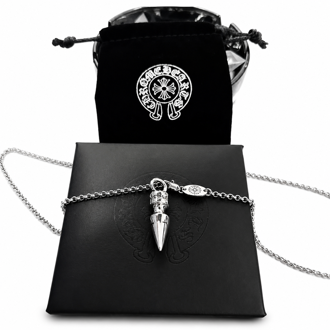 Spike Pendant Chain — Silver