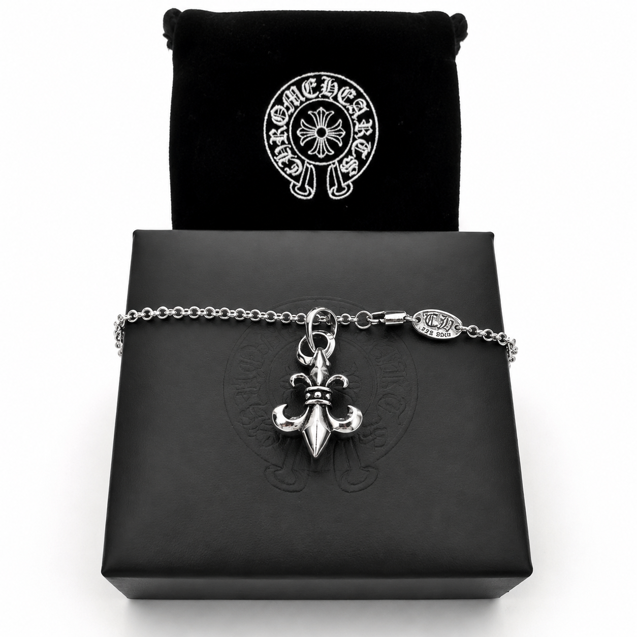 Fleur Charm Chain — Silver