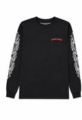 Black checker lips scroll long sleeve front
