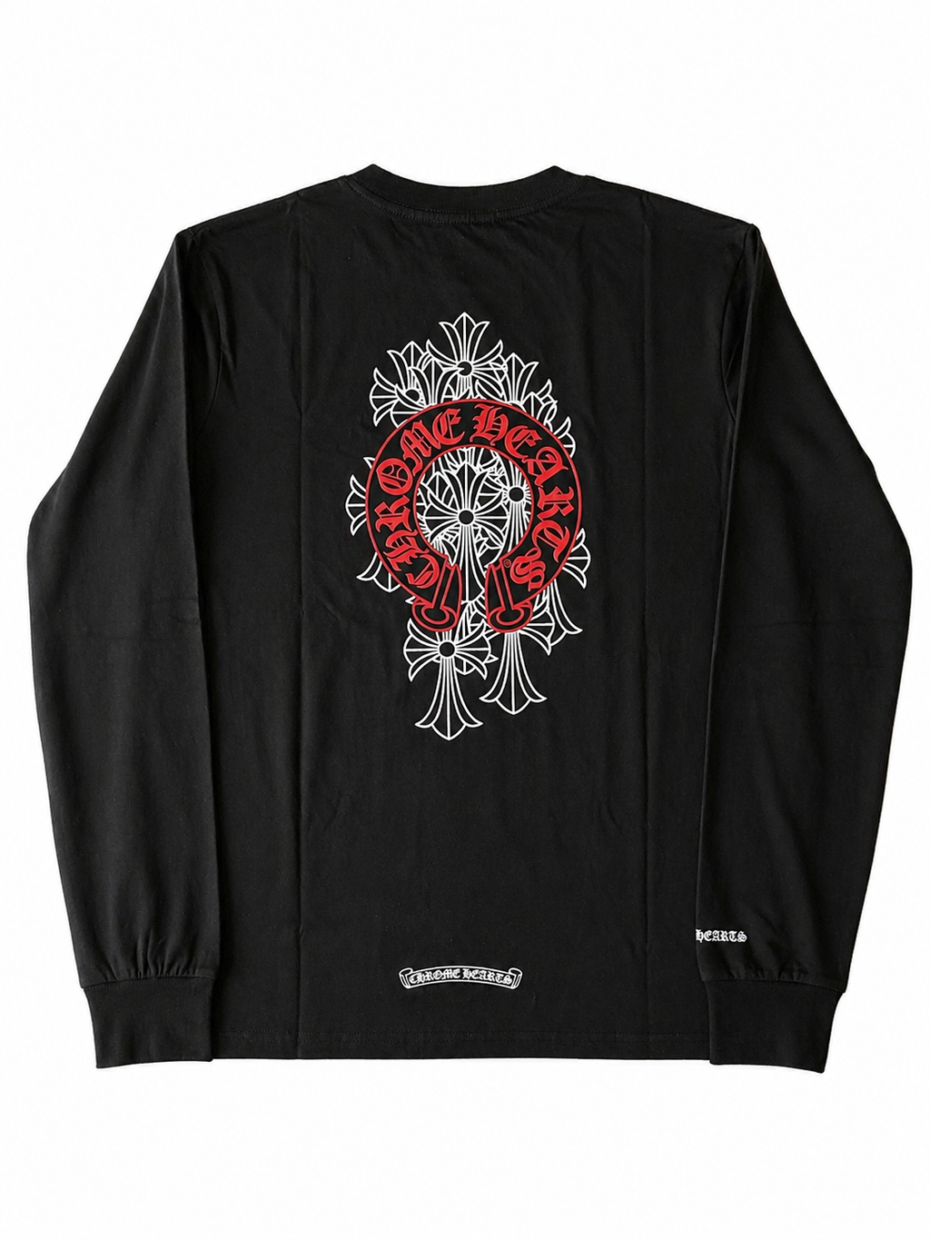 CH horseshoe cemetery cross long sleeve back