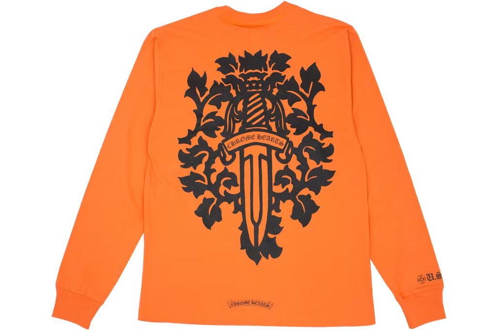 Dagger Orange Long Sleeve Back