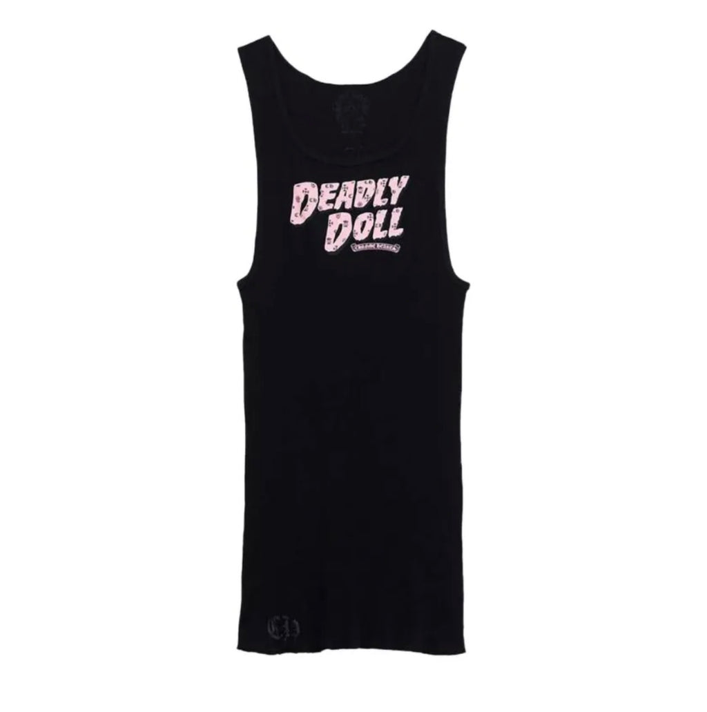 Deadly Doll Tank Top — Black, front