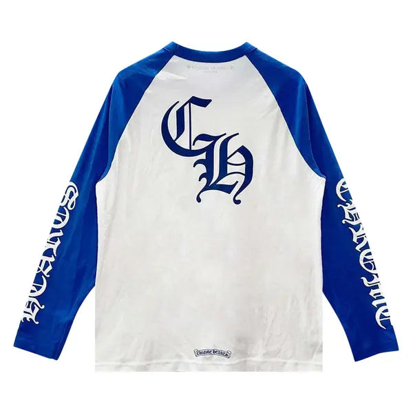 CH Horseshoe Raglan L/S Royal Blue back