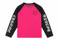 CH Horseshoe Raglan L/S Hot Pink — Front