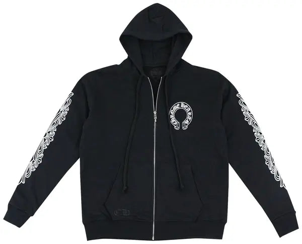Horseshoe Zip Hoodie Front