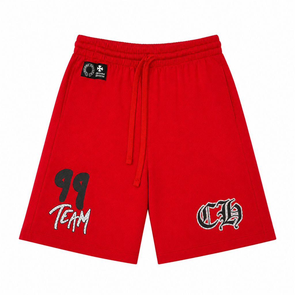 CH Mesh Shorts Red Team 99 front