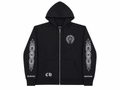 LA Horseshoe Zip-Up Hoodie Black - front