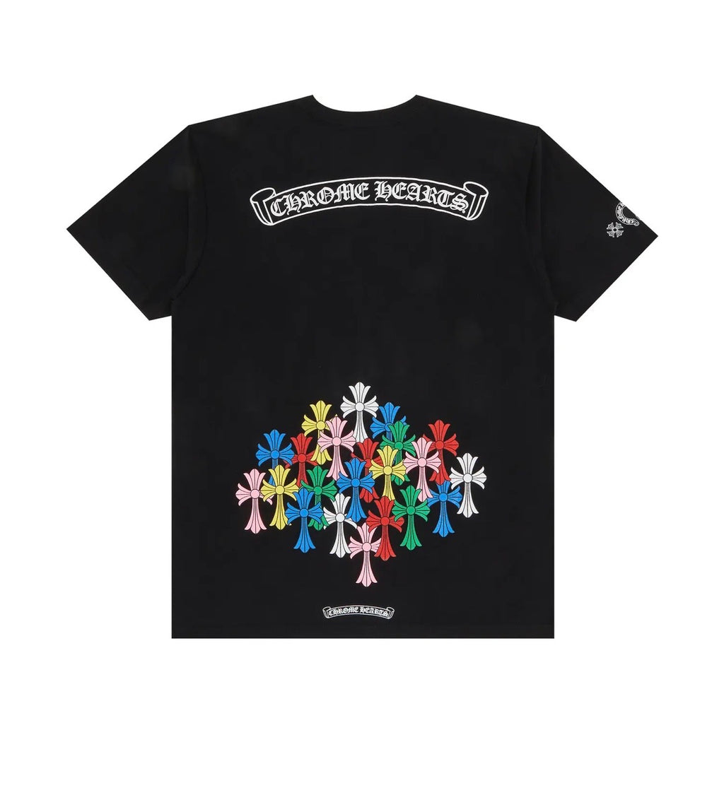 CH Multi Color Cross Tee Black back