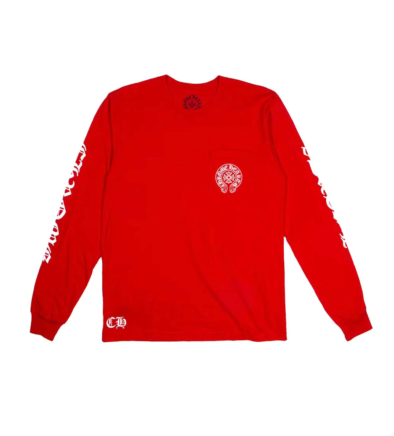 CH Horseshoe Pocket Long Sleeve Red front