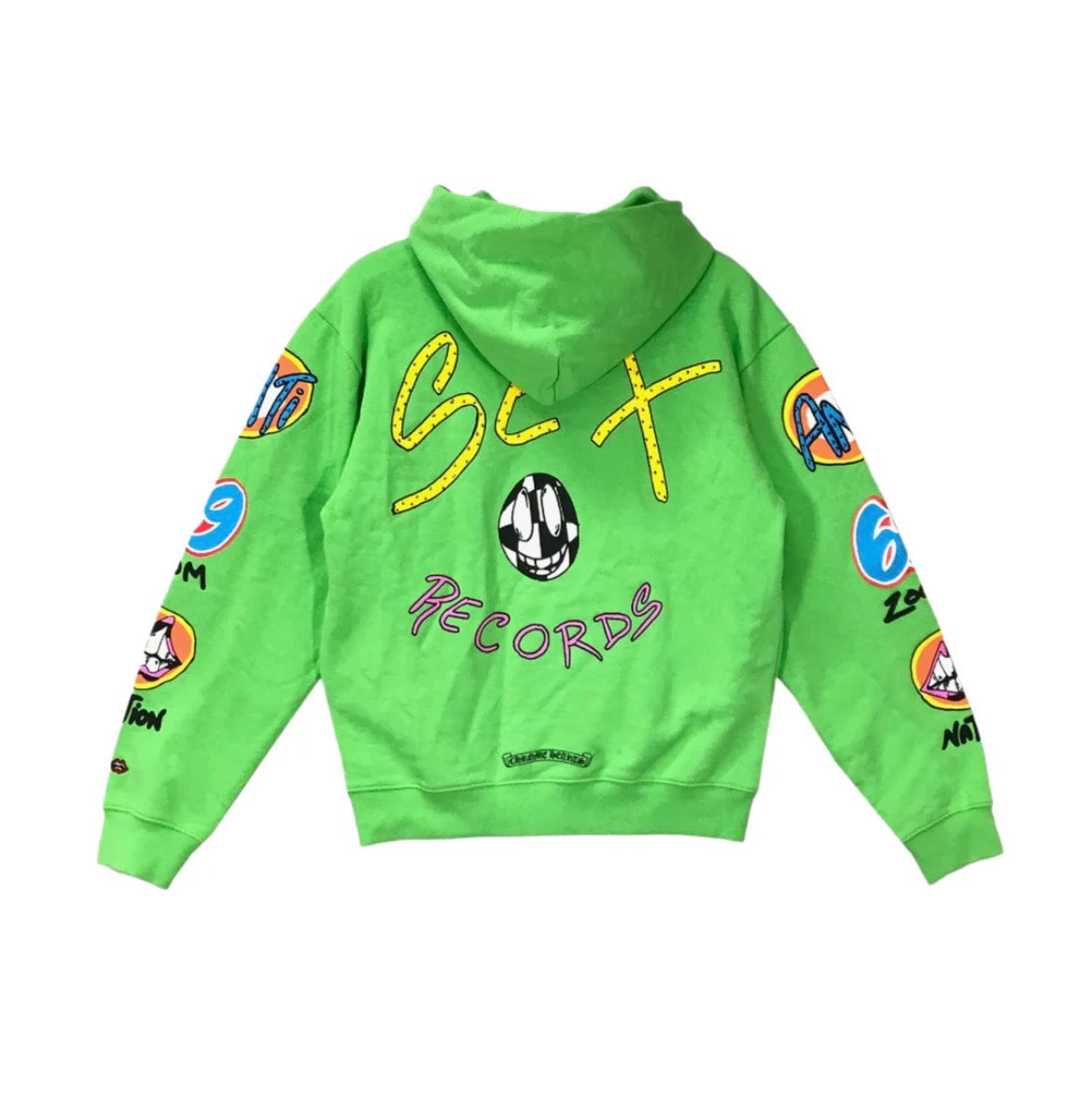 Sex Records Green Hoodie Back