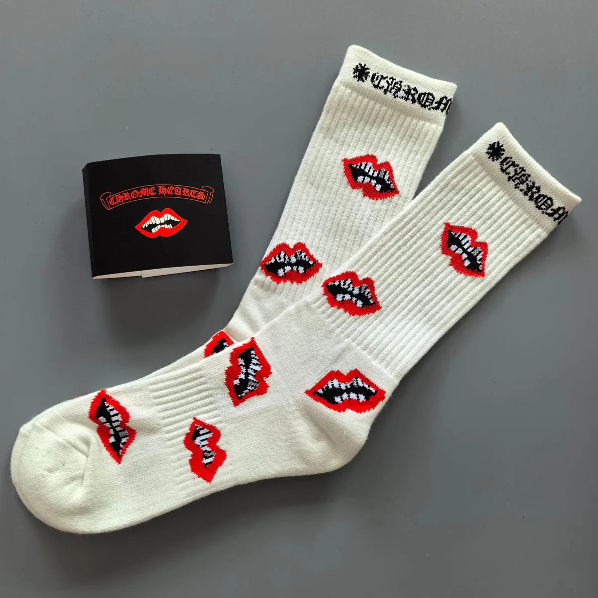 CH Lips Sock White