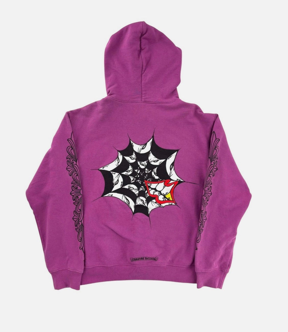 CH Purple Spider Web Hoodie back