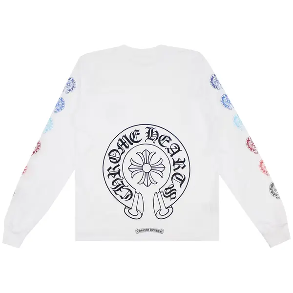 CH Multi-Color Horseshoe Long Sleeve White back
